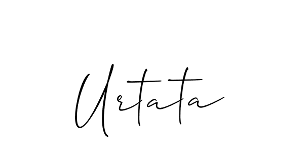 Also You can easily find your signature by using the search form. We will create Urtata name handwritten signature images for you free of cost using Allison_Script sign style. Urtata signature style 2 images and pictures png