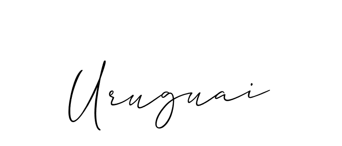 Uruguai stylish signature style. Best Handwritten Sign (Allison_Script) for my name. Handwritten Signature Collection Ideas for my name Uruguai. Uruguai signature style 2 images and pictures png