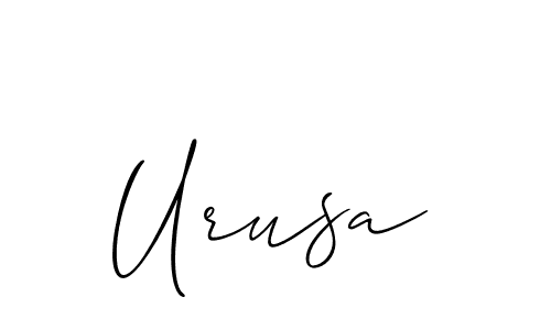 Create a beautiful signature design for name Urusa. With this signature (Allison_Script) fonts, you can make a handwritten signature for free. Urusa signature style 2 images and pictures png