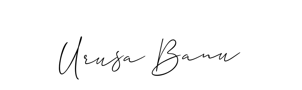 Check out images of Autograph of Urusa Banu name. Actor Urusa Banu Signature Style. Allison_Script is a professional sign style online. Urusa Banu signature style 2 images and pictures png