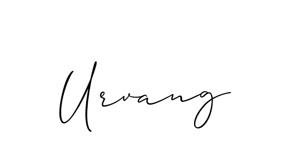 Make a beautiful signature design for name Urvang. With this signature (Allison_Script) style, you can create a handwritten signature for free. Urvang signature style 2 images and pictures png