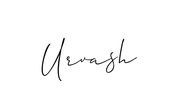 How to make Urvash signature? Allison_Script is a professional autograph style. Create handwritten signature for Urvash name. Urvash signature style 2 images and pictures png