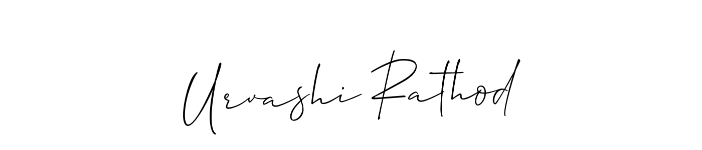 Create a beautiful signature design for name Urvashi Rathod. With this signature (Allison_Script) fonts, you can make a handwritten signature for free. Urvashi Rathod signature style 2 images and pictures png