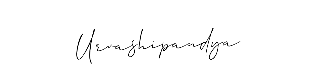 Make a short Urvashipandya signature style. Manage your documents anywhere anytime using Allison_Script. Create and add eSignatures, submit forms, share and send files easily. Urvashipandya signature style 2 images and pictures png