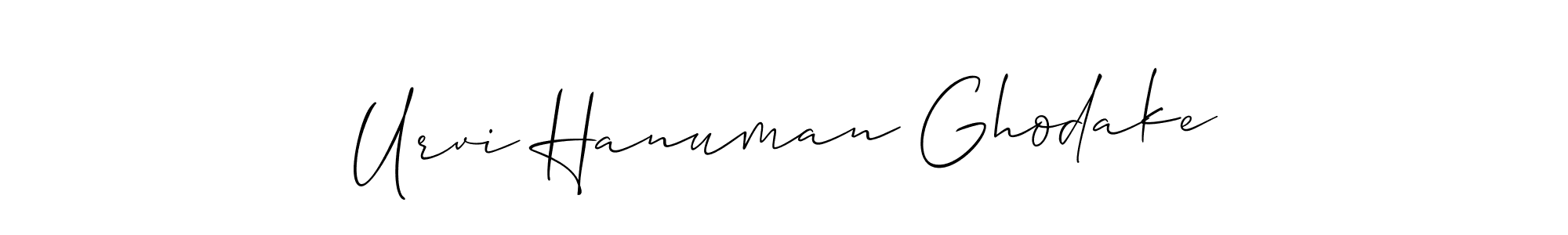 How to Draw Urvi Hanuman Ghodake signature style? Allison_Script is a latest design signature styles for name Urvi Hanuman Ghodake. Urvi Hanuman Ghodake signature style 2 images and pictures png