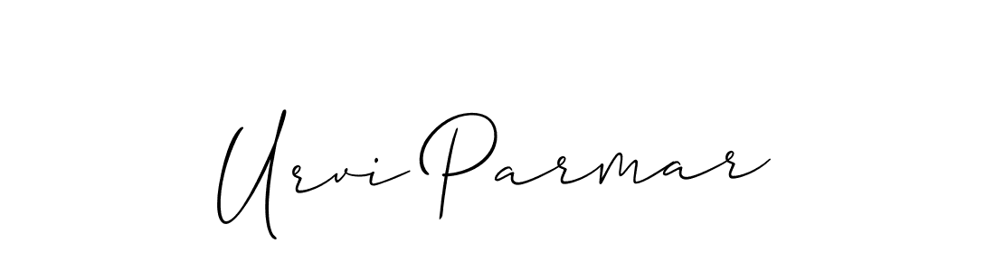 Also we have Urvi Parmar name is the best signature style. Create professional handwritten signature collection using Allison_Script autograph style. Urvi Parmar signature style 2 images and pictures png