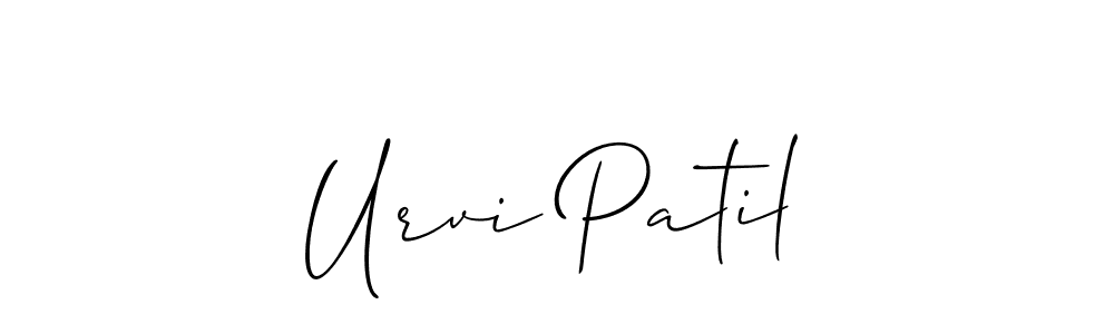 Make a beautiful signature design for name Urvi Patil. With this signature (Allison_Script) style, you can create a handwritten signature for free. Urvi Patil signature style 2 images and pictures png