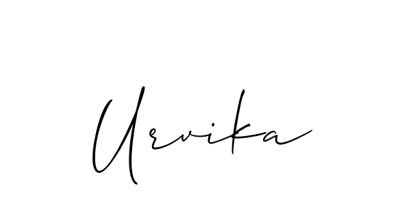Design your own signature with our free online signature maker. With this signature software, you can create a handwritten (Allison_Script) signature for name Urvika. Urvika signature style 2 images and pictures png
