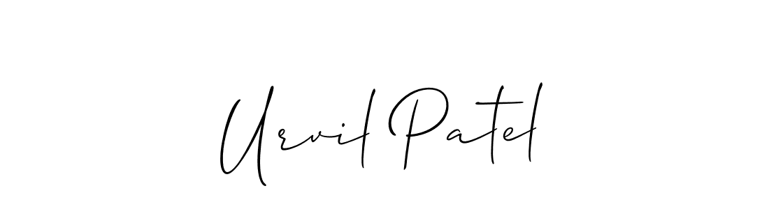 Best and Professional Signature Style for Urvil Patel. Allison_Script Best Signature Style Collection. Urvil Patel signature style 2 images and pictures png