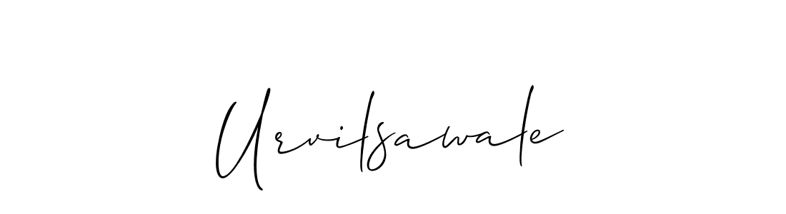 How to make Urvilsawale signature? Allison_Script is a professional autograph style. Create handwritten signature for Urvilsawale name. Urvilsawale signature style 2 images and pictures png
