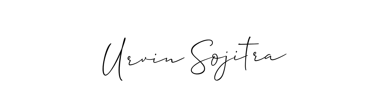 Best and Professional Signature Style for Urvin Sojitra. Allison_Script Best Signature Style Collection. Urvin Sojitra signature style 2 images and pictures png