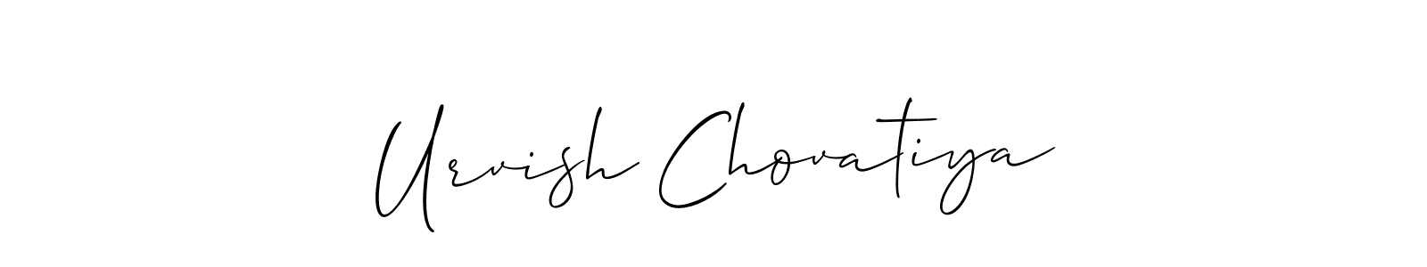 Once you've used our free online signature maker to create your best signature Allison_Script style, it's time to enjoy all of the benefits that Urvish Chovatiya name signing documents. Urvish Chovatiya signature style 2 images and pictures png