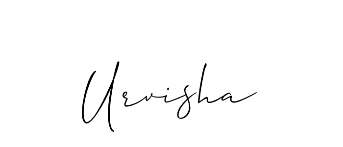 How to make Urvisha signature? Allison_Script is a professional autograph style. Create handwritten signature for Urvisha name. Urvisha signature style 2 images and pictures png