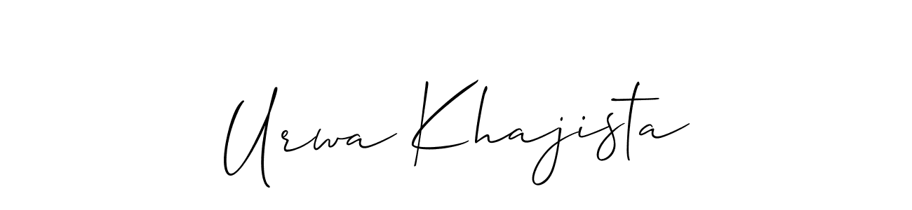 You can use this online signature creator to create a handwritten signature for the name Urwa Khajista. This is the best online autograph maker. Urwa Khajista signature style 2 images and pictures png
