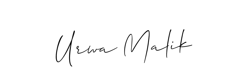 Make a beautiful signature design for name Urwa Malik. Use this online signature maker to create a handwritten signature for free. Urwa Malik signature style 2 images and pictures png