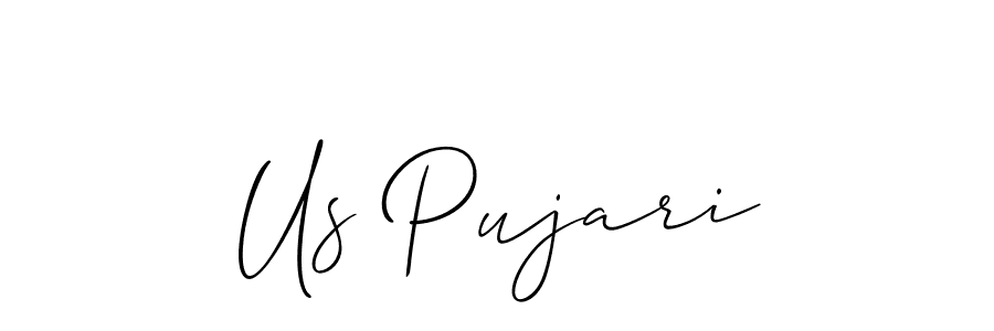 How to make Us Pujari signature? Allison_Script is a professional autograph style. Create handwritten signature for Us Pujari name. Us Pujari signature style 2 images and pictures png