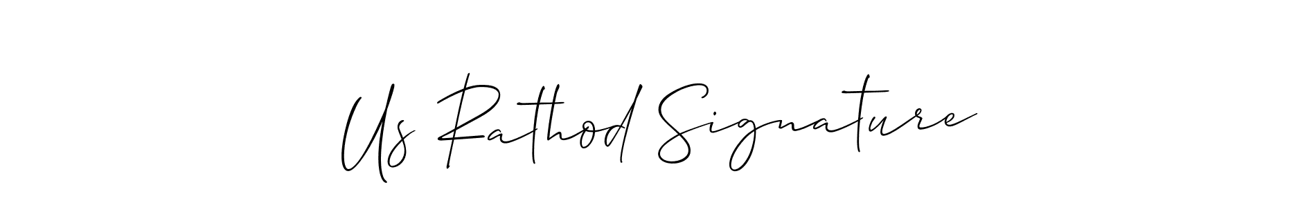 if you are searching for the best signature style for your name Us Rathod Signature. so please give up your signature search. here we have designed multiple signature styles  using Allison_Script. Us Rathod Signature signature style 2 images and pictures png