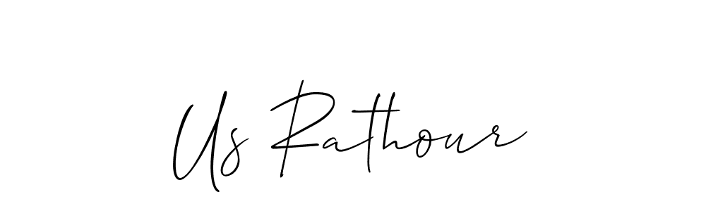 Create a beautiful signature design for name Us Rathour. With this signature (Allison_Script) fonts, you can make a handwritten signature for free. Us Rathour signature style 2 images and pictures png