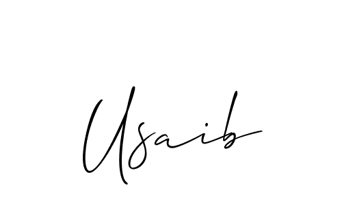 Make a beautiful signature design for name Usaib. Use this online signature maker to create a handwritten signature for free. Usaib signature style 2 images and pictures png