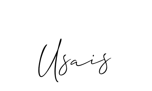 How to Draw Usais signature style? Allison_Script is a latest design signature styles for name Usais. Usais signature style 2 images and pictures png