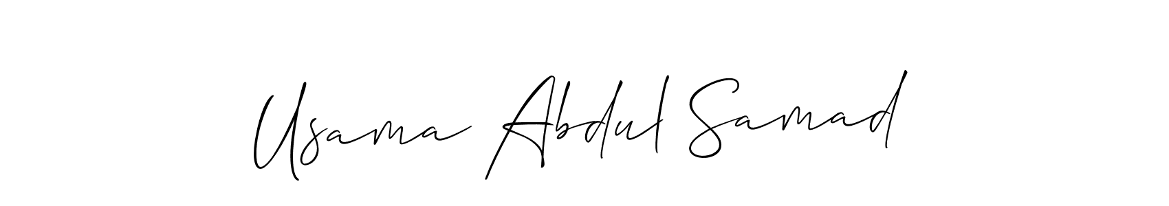 Check out images of Autograph of Usama Abdul Samad name. Actor Usama Abdul Samad Signature Style. Allison_Script is a professional sign style online. Usama Abdul Samad signature style 2 images and pictures png