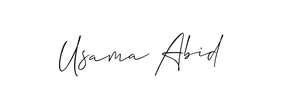 Once you've used our free online signature maker to create your best signature Allison_Script style, it's time to enjoy all of the benefits that Usama Abid name signing documents. Usama Abid signature style 2 images and pictures png