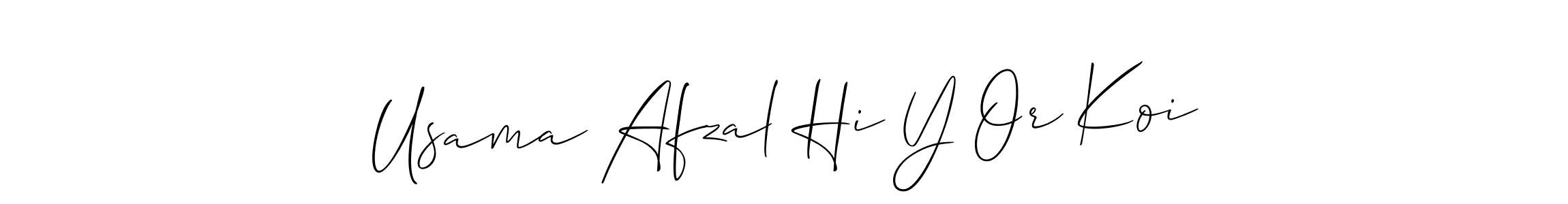 Make a beautiful signature design for name Usama Afzal Hi Y Or Koi. Use this online signature maker to create a handwritten signature for free. Usama Afzal Hi Y Or Koi signature style 2 images and pictures png