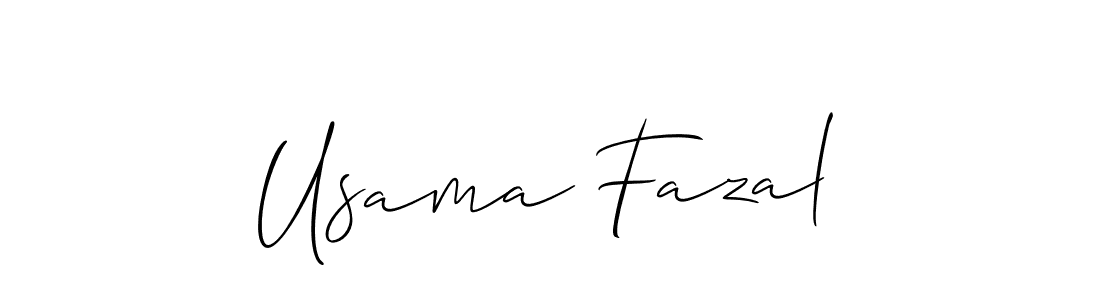 The best way (Allison_Script) to make a short signature is to pick only two or three words in your name. The name Usama Fazal include a total of six letters. For converting this name. Usama Fazal signature style 2 images and pictures png