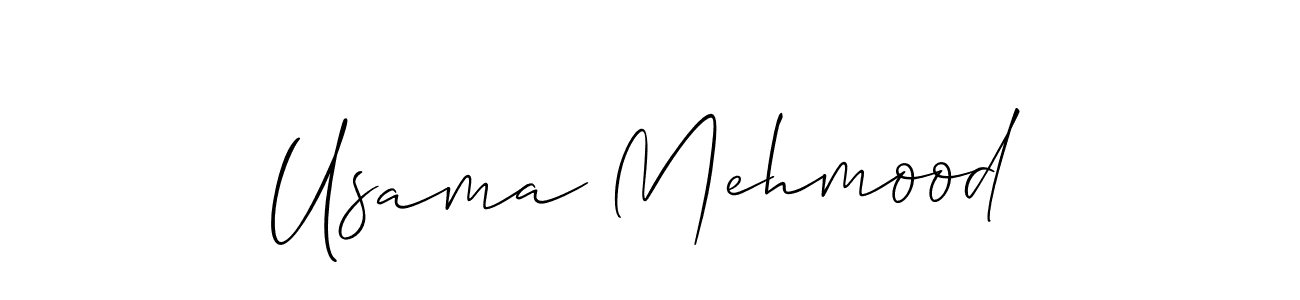 Create a beautiful signature design for name Usama Mehmood. With this signature (Allison_Script) fonts, you can make a handwritten signature for free. Usama Mehmood signature style 2 images and pictures png