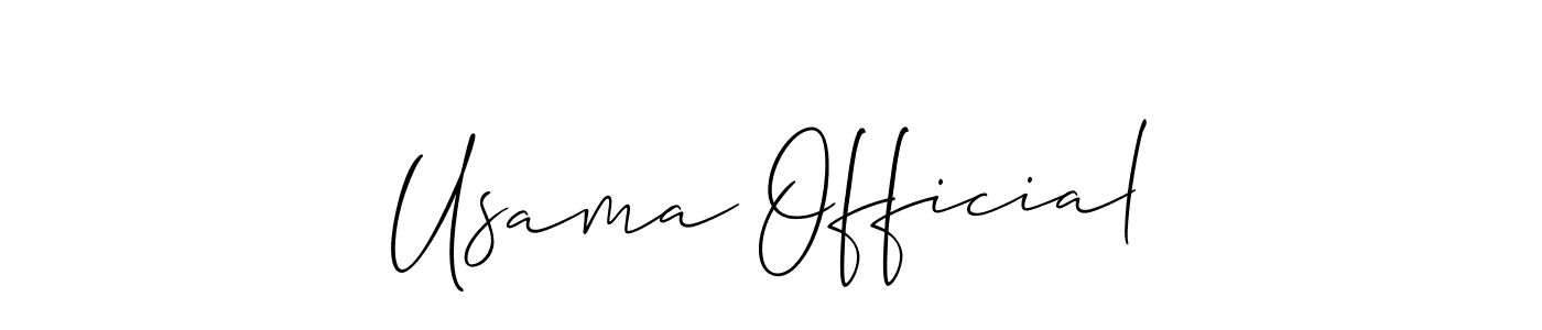 Make a beautiful signature design for name Usama Official. Use this online signature maker to create a handwritten signature for free. Usama Official signature style 2 images and pictures png