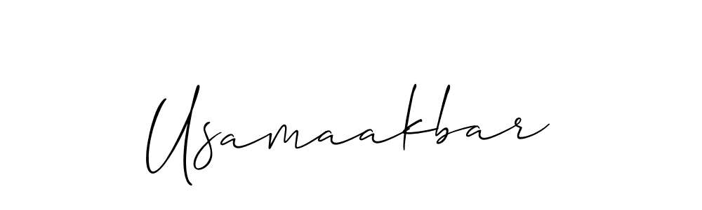 This is the best signature style for the Usamaakbar name. Also you like these signature font (Allison_Script). Mix name signature. Usamaakbar signature style 2 images and pictures png