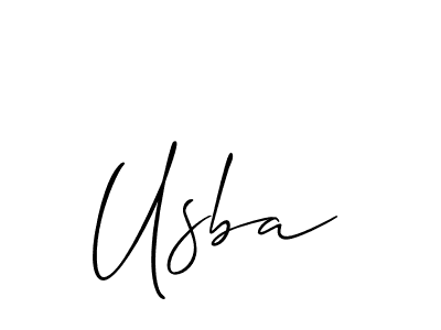 You should practise on your own different ways (Allison_Script) to write your name (Usba) in signature. don't let someone else do it for you. Usba signature style 2 images and pictures png