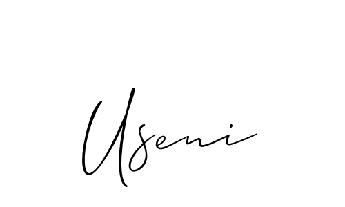 if you are searching for the best signature style for your name Useni. so please give up your signature search. here we have designed multiple signature styles  using Allison_Script. Useni signature style 2 images and pictures png