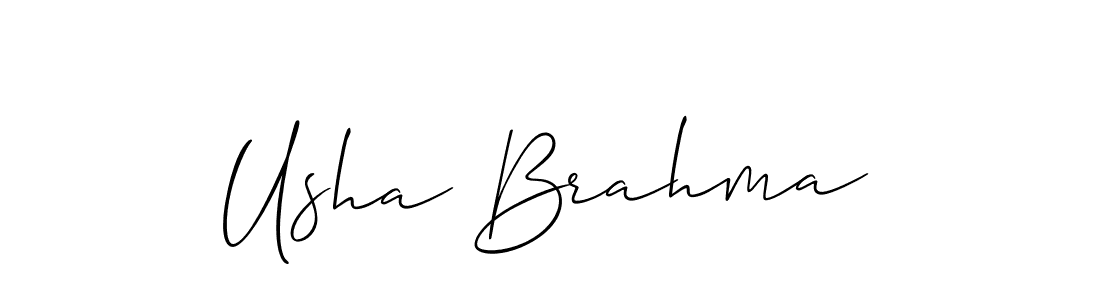 This is the best signature style for the Usha Brahma name. Also you like these signature font (Allison_Script). Mix name signature. Usha Brahma signature style 2 images and pictures png