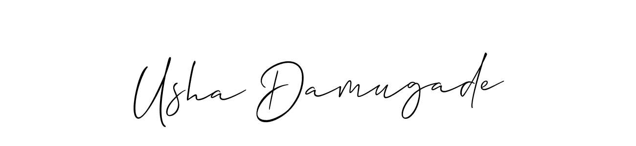 Once you've used our free online signature maker to create your best signature Allison_Script style, it's time to enjoy all of the benefits that Usha Damugade name signing documents. Usha Damugade signature style 2 images and pictures png