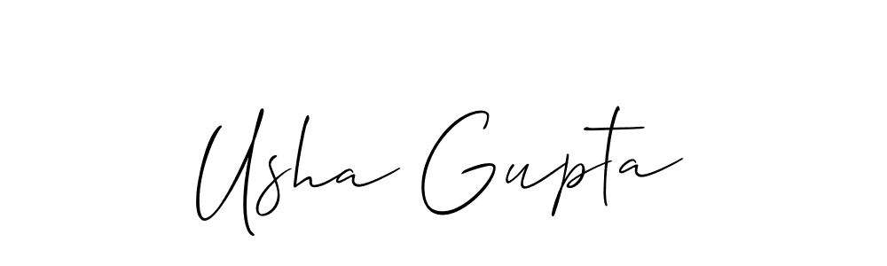 This is the best signature style for the Usha Gupta name. Also you like these signature font (Allison_Script). Mix name signature. Usha Gupta signature style 2 images and pictures png