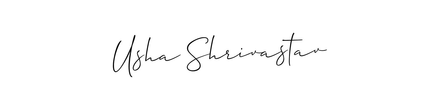 if you are searching for the best signature style for your name Usha Shrivastav. so please give up your signature search. here we have designed multiple signature styles  using Allison_Script. Usha Shrivastav signature style 2 images and pictures png