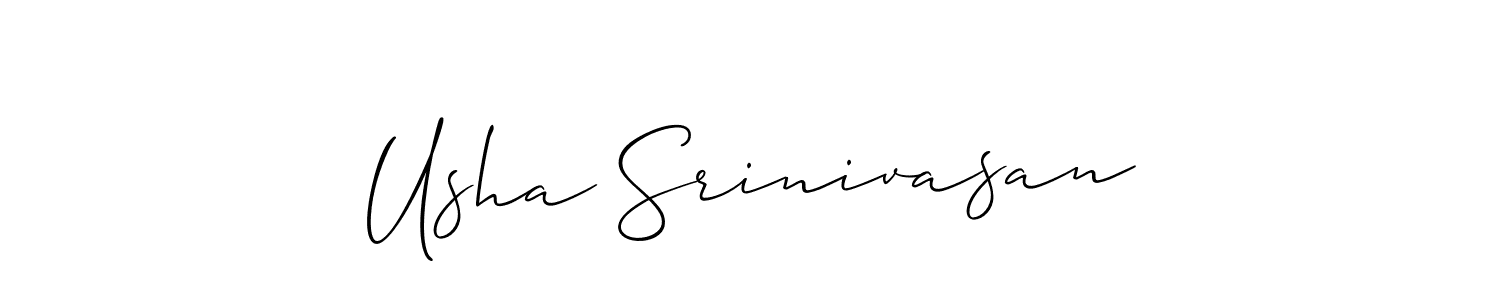This is the best signature style for the Usha Srinivasan name. Also you like these signature font (Allison_Script). Mix name signature. Usha Srinivasan signature style 2 images and pictures png