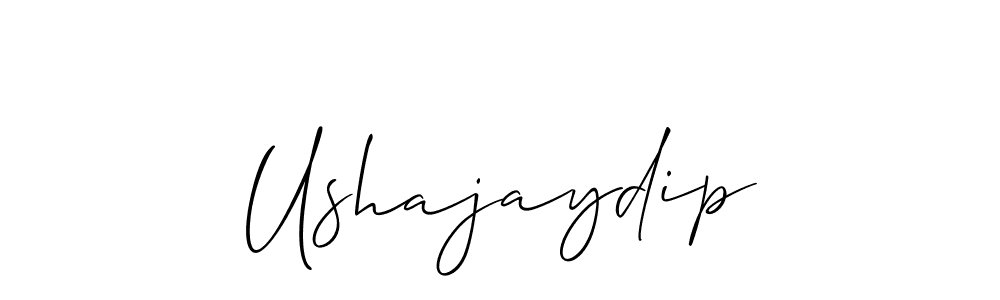 Best and Professional Signature Style for Ushajaydip. Allison_Script Best Signature Style Collection. Ushajaydip signature style 2 images and pictures png