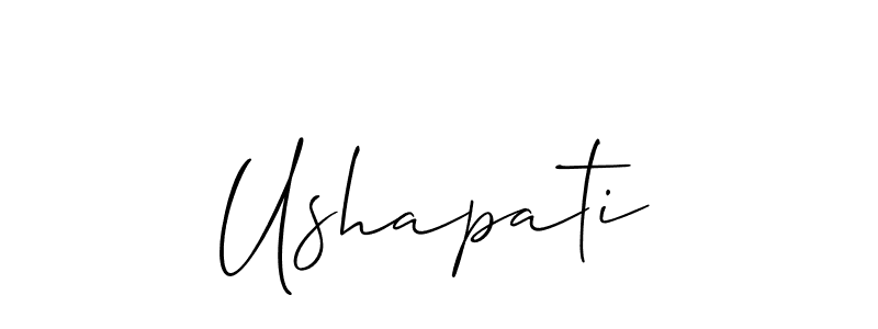 You should practise on your own different ways (Allison_Script) to write your name (Ushapati) in signature. don't let someone else do it for you. Ushapati signature style 2 images and pictures png