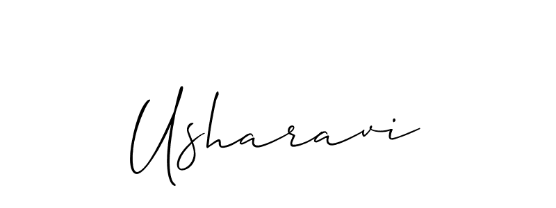 Also You can easily find your signature by using the search form. We will create Usharavi name handwritten signature images for you free of cost using Allison_Script sign style. Usharavi signature style 2 images and pictures png