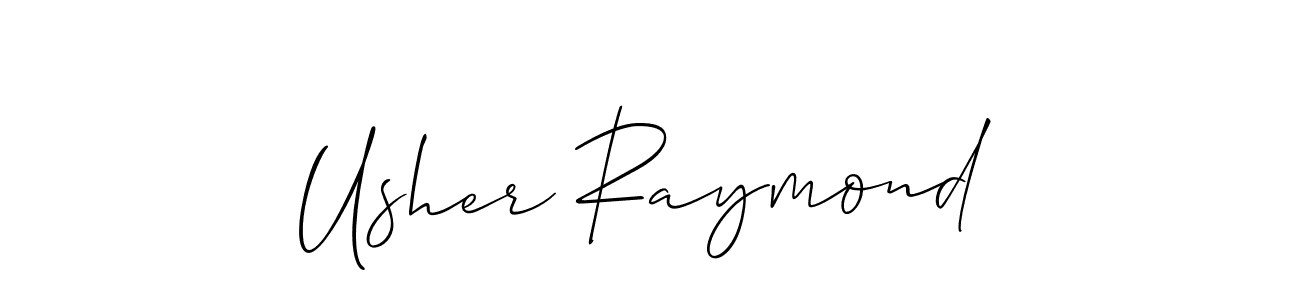 Allison_Script is a professional signature style that is perfect for those who want to add a touch of class to their signature. It is also a great choice for those who want to make their signature more unique. Get Usher Raymond name to fancy signature for free. Usher Raymond signature style 2 images and pictures png