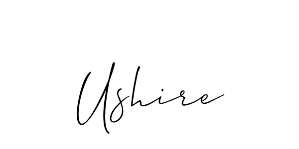 Ushire stylish signature style. Best Handwritten Sign (Allison_Script) for my name. Handwritten Signature Collection Ideas for my name Ushire. Ushire signature style 2 images and pictures png