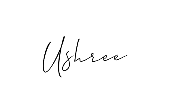 Best and Professional Signature Style for Ushree. Allison_Script Best Signature Style Collection. Ushree signature style 2 images and pictures png