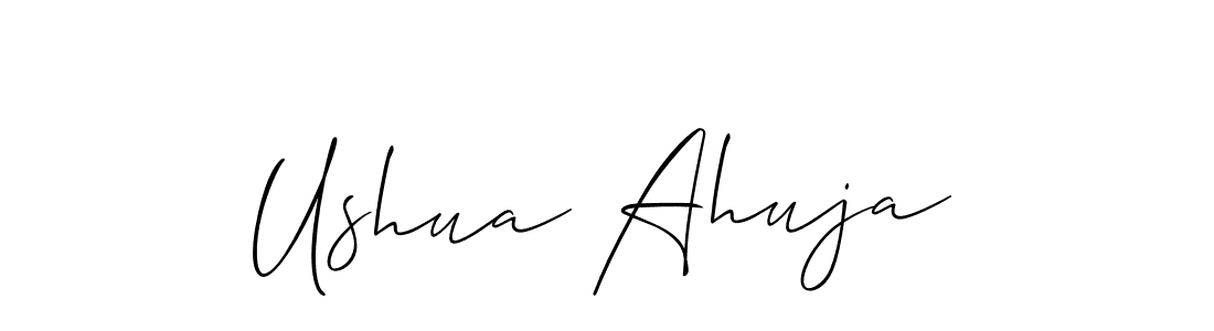 Make a beautiful signature design for name Ushua Ahuja. Use this online signature maker to create a handwritten signature for free. Ushua Ahuja signature style 2 images and pictures png