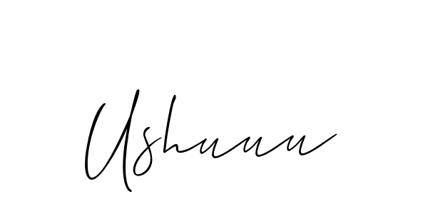 Best and Professional Signature Style for Ushuuu. Allison_Script Best Signature Style Collection. Ushuuu signature style 2 images and pictures png