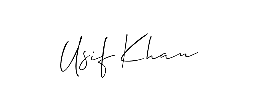 Best and Professional Signature Style for Usif Khan. Allison_Script Best Signature Style Collection. Usif Khan signature style 2 images and pictures png