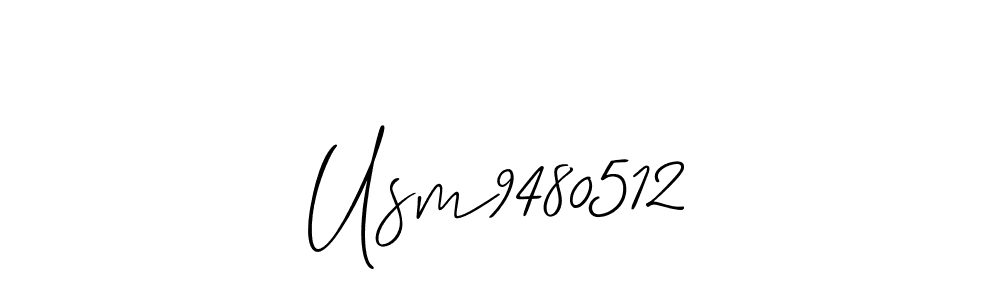 How to Draw Usm9480512 signature style? Allison_Script is a latest design signature styles for name Usm9480512. Usm9480512 signature style 2 images and pictures png