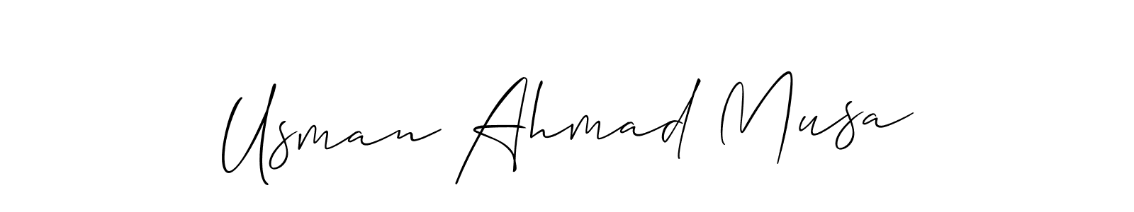 Once you've used our free online signature maker to create your best signature Allison_Script style, it's time to enjoy all of the benefits that Usman Ahmad Musa name signing documents. Usman Ahmad Musa signature style 2 images and pictures png