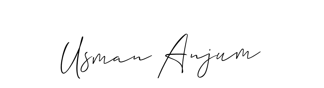 Make a beautiful signature design for name Usman Anjum. Use this online signature maker to create a handwritten signature for free. Usman Anjum signature style 2 images and pictures png